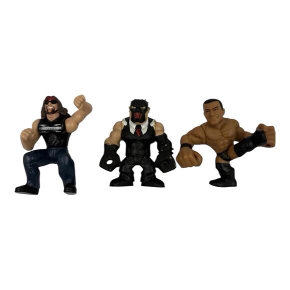 WWE WWF Jakks Mini Brawler Wrestler Action Figures Lot – X-Pac, Kane & Del Rio - Picture 1 of 9